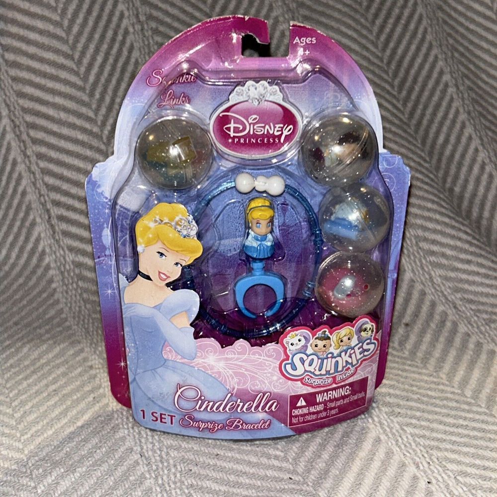 Squinkies Cinderella Surprize Bracelet Disney Princess Series New A1